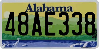 AL license plate 48AE338