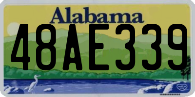 AL license plate 48AE339