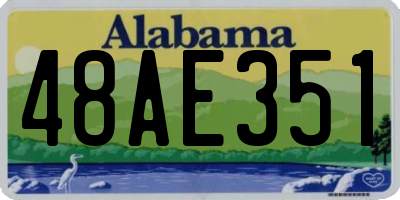 AL license plate 48AE351