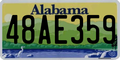AL license plate 48AE359