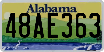 AL license plate 48AE363