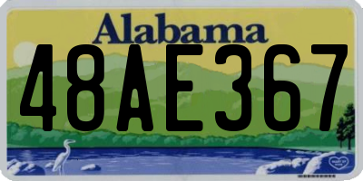 AL license plate 48AE367