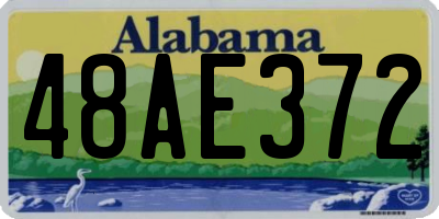 AL license plate 48AE372