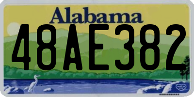 AL license plate 48AE382