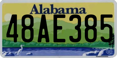 AL license plate 48AE385