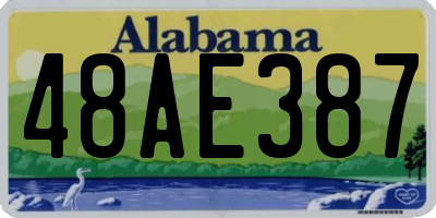 AL license plate 48AE387