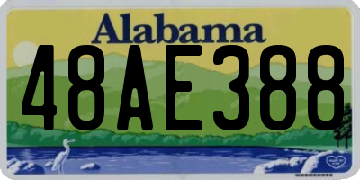 AL license plate 48AE388