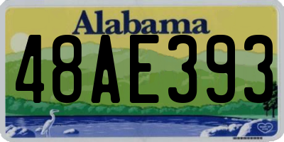 AL license plate 48AE393