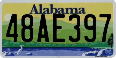 AL license plate 48AE397