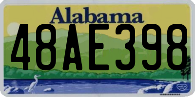 AL license plate 48AE398