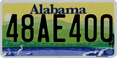 AL license plate 48AE400