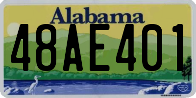 AL license plate 48AE401