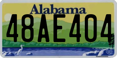 AL license plate 48AE404