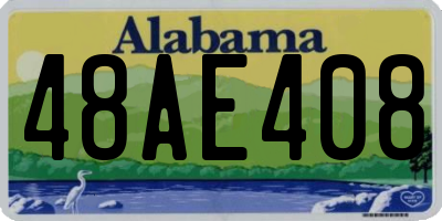 AL license plate 48AE408