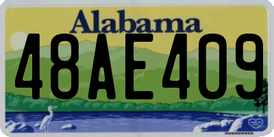 AL license plate 48AE409