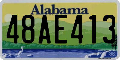 AL license plate 48AE413