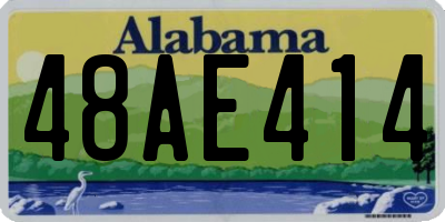 AL license plate 48AE414