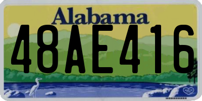 AL license plate 48AE416