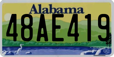 AL license plate 48AE419