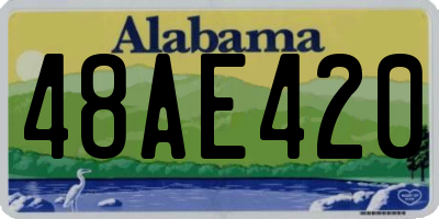AL license plate 48AE420