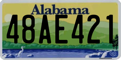 AL license plate 48AE421