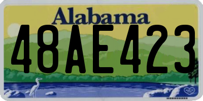 AL license plate 48AE423
