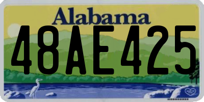 AL license plate 48AE425