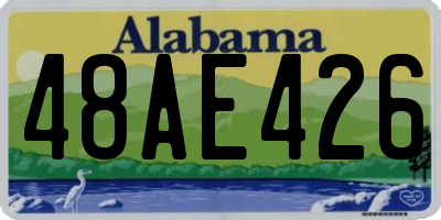 AL license plate 48AE426