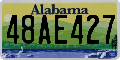 AL license plate 48AE427