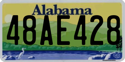 AL license plate 48AE428