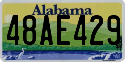 AL license plate 48AE429