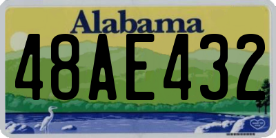 AL license plate 48AE432