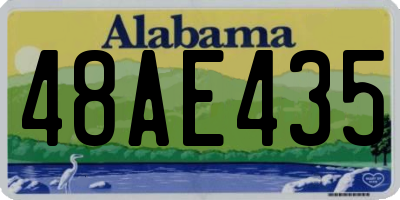 AL license plate 48AE435