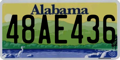 AL license plate 48AE436