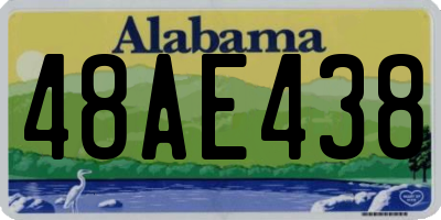AL license plate 48AE438