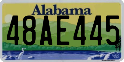 AL license plate 48AE445