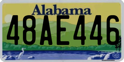 AL license plate 48AE446