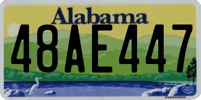 AL license plate 48AE447