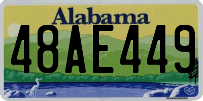 AL license plate 48AE449