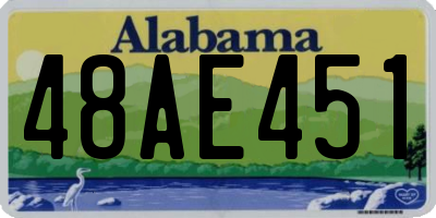 AL license plate 48AE451