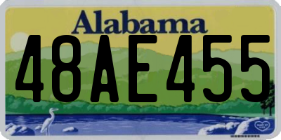 AL license plate 48AE455