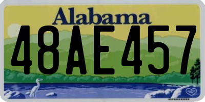 AL license plate 48AE457