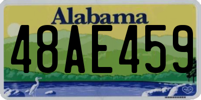 AL license plate 48AE459