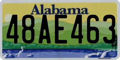 AL license plate 48AE463
