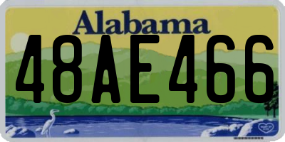 AL license plate 48AE466