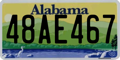 AL license plate 48AE467
