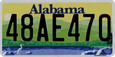 AL license plate 48AE470