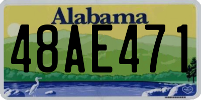 AL license plate 48AE471