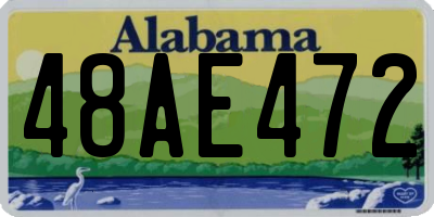 AL license plate 48AE472