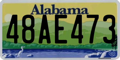 AL license plate 48AE473
